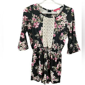 3/4 sleeve floral jumper size 14-16 by Lulu Luv